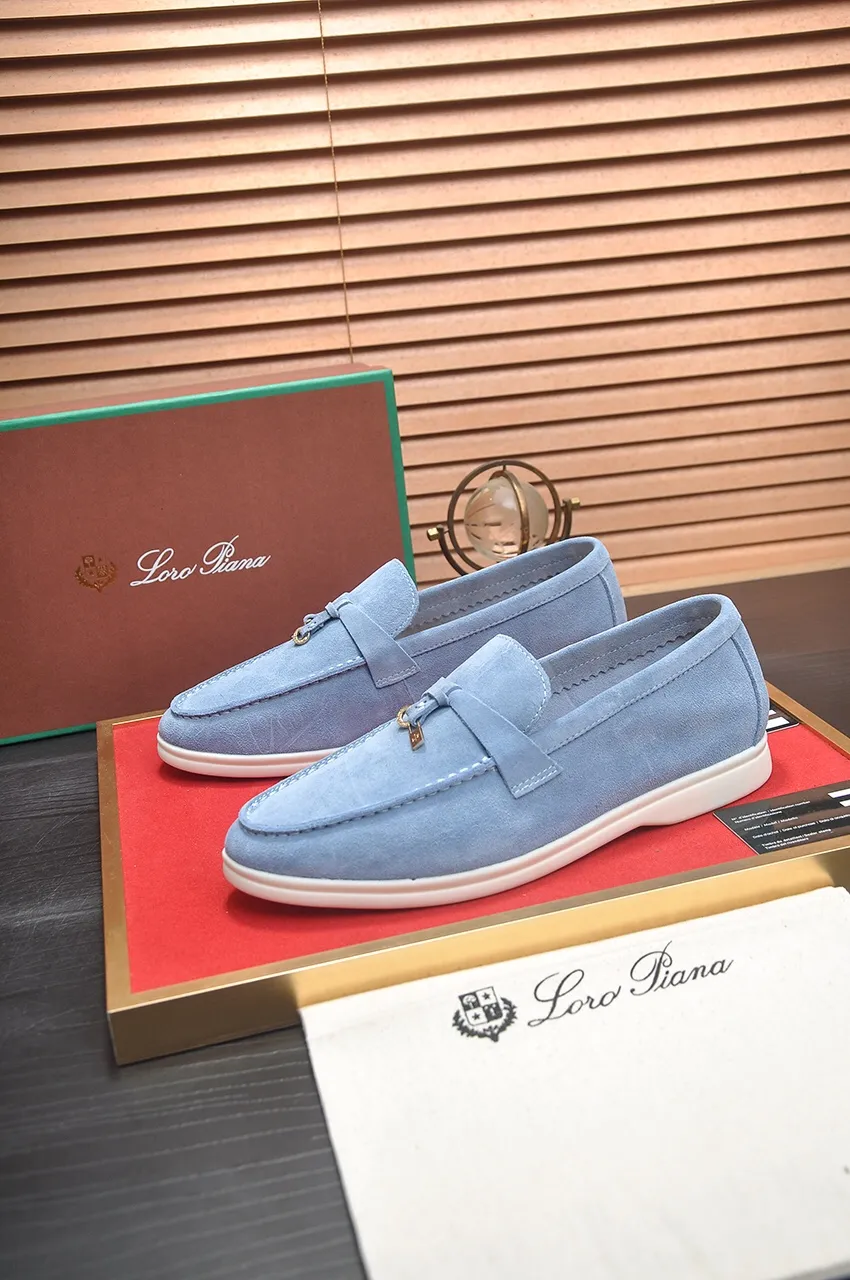 Men's shoes 💰400💶[𝐥𝐨𝐫𝐨 𝐏𝐢𝐚𝐧𝐚] [Couple model] High-end quality, affordable price, LP classic loafers, Italian treasure brand, the only brand that can match Hermès! Only after wearing it do we know that we can’t live up to our feet. Women’s code: 35-40 (customized sizes 34, 41, 42 are non-returnable) Men’s code: 38-44 (customized 45, 46, 47, 48 are non-refundable) Fabric: Customized imported cashmere Lining: Customized imported fetal cowhide Foot: Imported benzene-dyed calfskin Outsole: Exclusive original glass rubber outsole